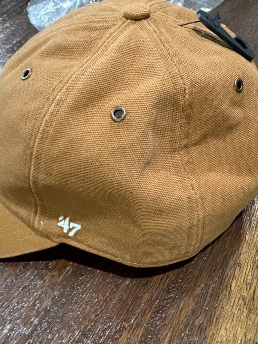 LA Los Angles Dodgers Clean Up Carhartt Baseball Hat '47 OSF Brown NWT NEW - Picture 3 of 4